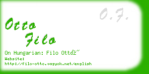 otto filo business card